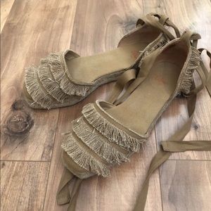 Castaner Espadrilles with Fringe Size 7